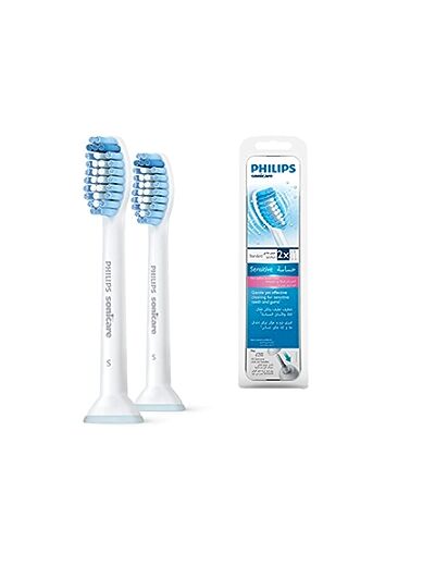 Lot de 2 Brossettes Sensitive pour brosse à dents électrique