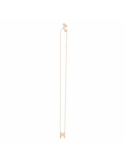 Collier Vanrycke Abécédaire lettre M en or rose