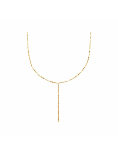Collier en plaqué or, taille 45
