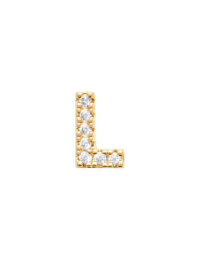 Boucles d'oreilles en plaqué or et oxyde de zirconium