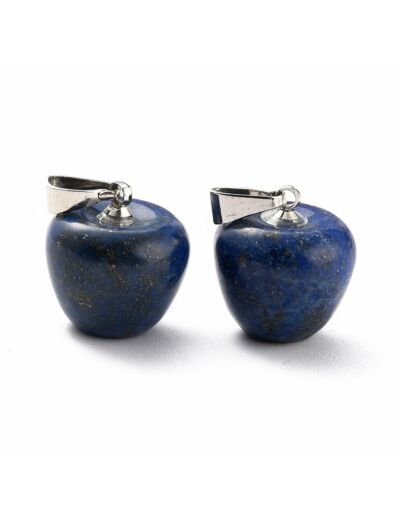 Pendentif lapis lazuli forme pomme