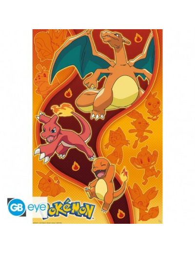 POKEMON - Poster Maxi 91,5x61 - Type Feu