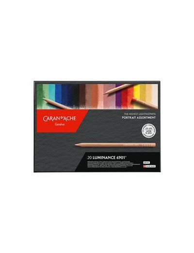 Crayon de couleur Luminance Caran d'Ache Boîte carton