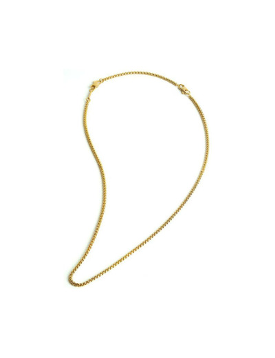 Collier Gemini en acier finition plaqué or