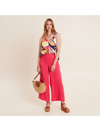 Blouse sans manches multicolore femme