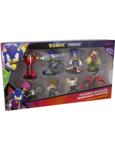 SONIC - 8 FIGURINES ARTICULÉES 7,5 CM (ASST)