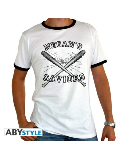 THE WALKING DEAD - Tshirt "Negan's Saviors" homme MC Blanc