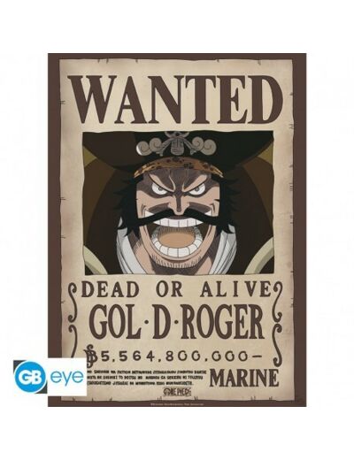 ONE PIECE - Poster Chibi 52x38 - Wanted Gol D. Roger