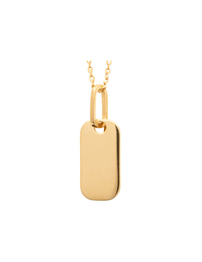 Collier en plaqué or, 45cm