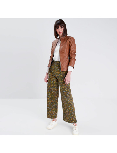 Veste droite zippée