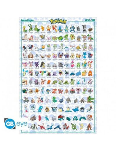 POKEMON - Poster Maxi 91,5x61 - Hoenn Pokémon Français