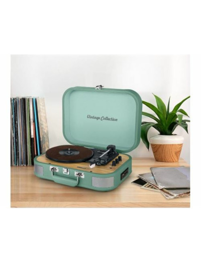 Platine vinyle ref mt-201 bt vert