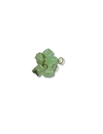 Apophylite verte Petites pointes pendentifs Pend pierre roulee