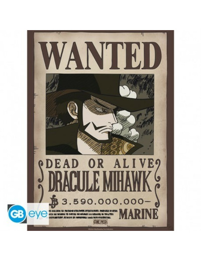 ONE PIECE - Poster Chibi 52x38 - Wanted Mihawk Wano