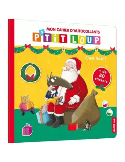 Mon Cahier D'Autocollants P'Tit Loup de Noël -  AU06931  - Auzou