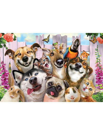 Puzzle lenticulaire 3D selfie animaux domestiques  63 pces - 5110814