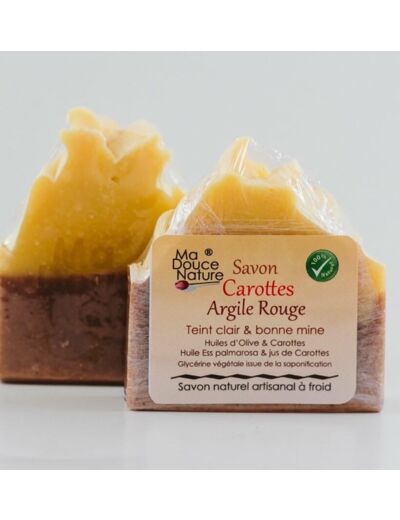 Savon carotte argile rouge