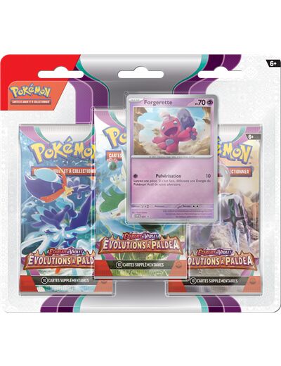Pokémon – Pack 3 Boosters Ecarlate et Violet EV02