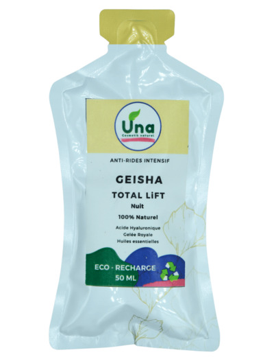 GEISHA TOTAL LiFT Nuit – Crème Anti-rides nuit - 100% Naturel - Eco recharge 50ml