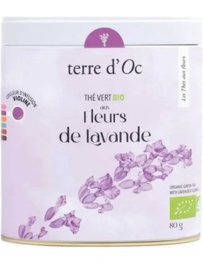 Terre d'Oc The vert fleur lavande 80g - bio