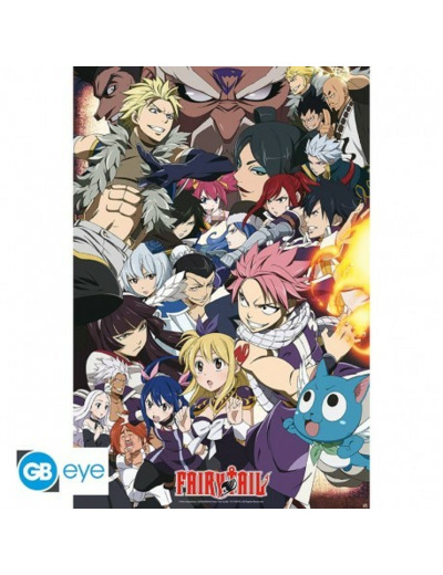 FAIRY TAIL - Poster"Fairy Tail VS other guilds"roulé filmé (91.5x61)