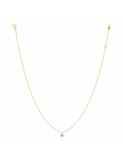 Collier La Brune & La Blonde 360° en or jaune et diamant de 0.10ct