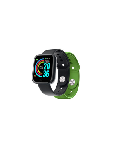 Montre connectee trainerbeator noir et vert