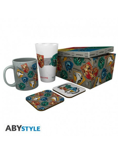 HARRY POTTER-Pck Verre XXL+Mug+2 Coasters"Stand Together"