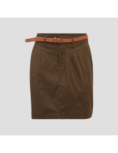 Jupe chino ceinturée