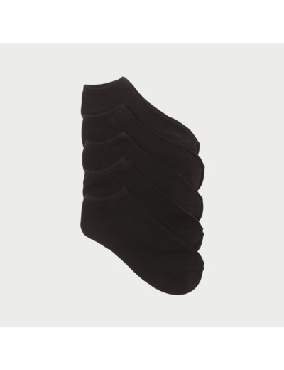 Lot de 5 paires chaussettes unies
