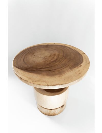 Table basse totem plateau