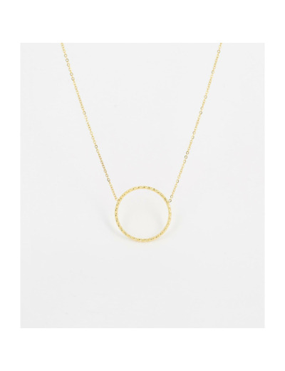 Collier Zag en acier doré