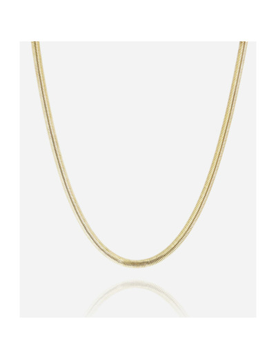 Collier Zag en acier doré