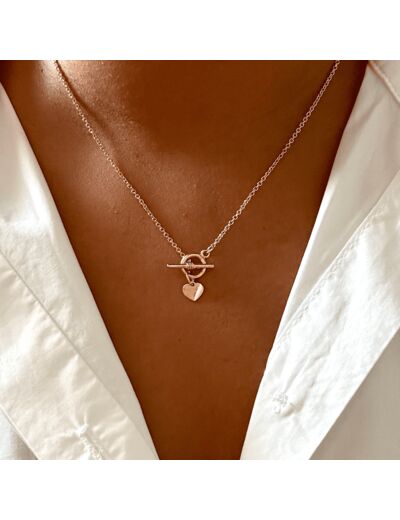 Collier Coeur en T