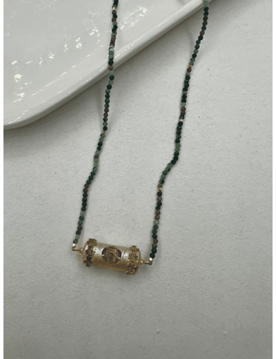 Collier Talisman Rubis-Zoisite