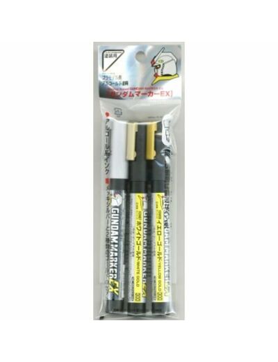 GUNZE MR. HOBBY XGMS-100 GUNDAM MARKER EX PLATED SILVER & GOLD (2 TYPES)