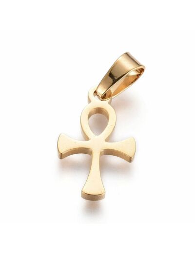 Pendentif croix de Ankh en acier inoxydable