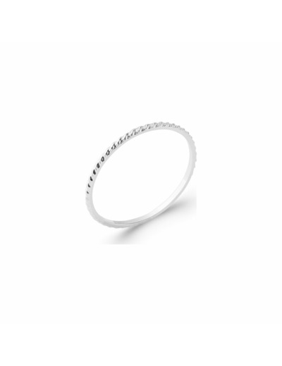 Bague en argent rhodié