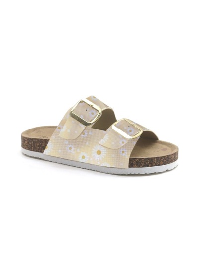 Mule plate fille imprime