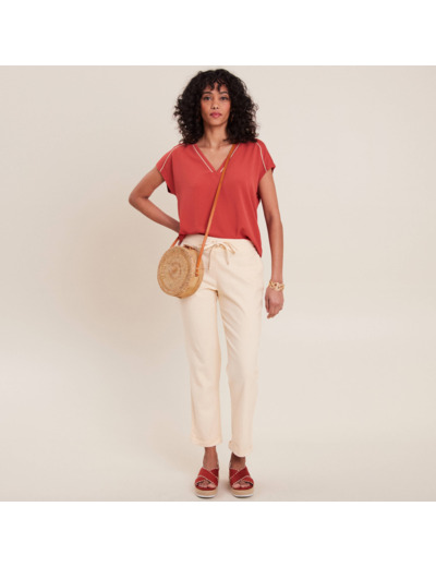 Pantalon carotte 7/8ème