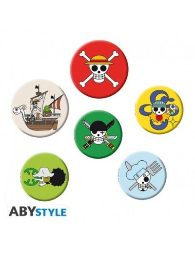 ONE PIECE - Pack de Badges - Skulls1