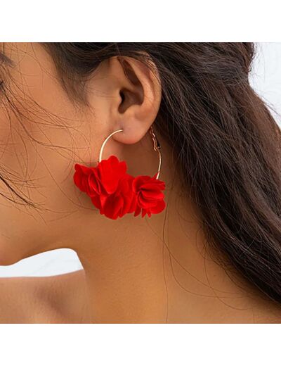 Boucle d’oreilles à fleurs