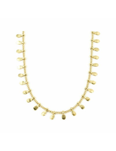 Collier Zag en acier doré