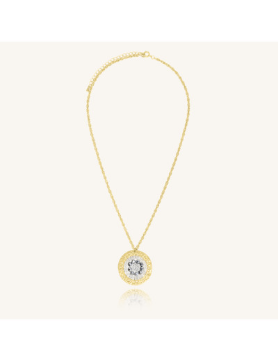Collier Sàntibé Bijoux Isabella doré à l'or fin et perles