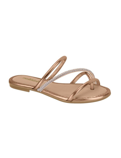 Mule plate junior fille champagne