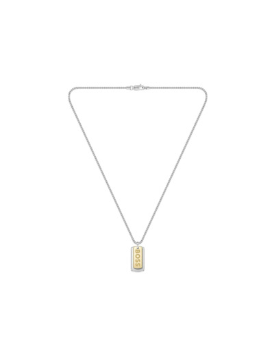 Collier BOSS Devon en acier et métal doré