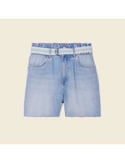 Short straight en jean