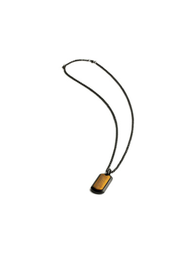 Collier Gemini Classics en titane et œil de tigre