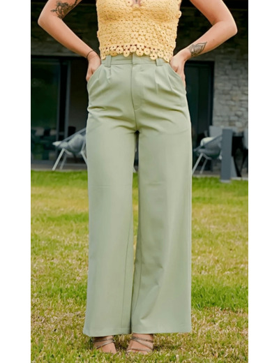 PANTALON VERT D’EAU