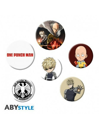 ONE PUNCH MAN - Pack de Badges - Saitama & Genos